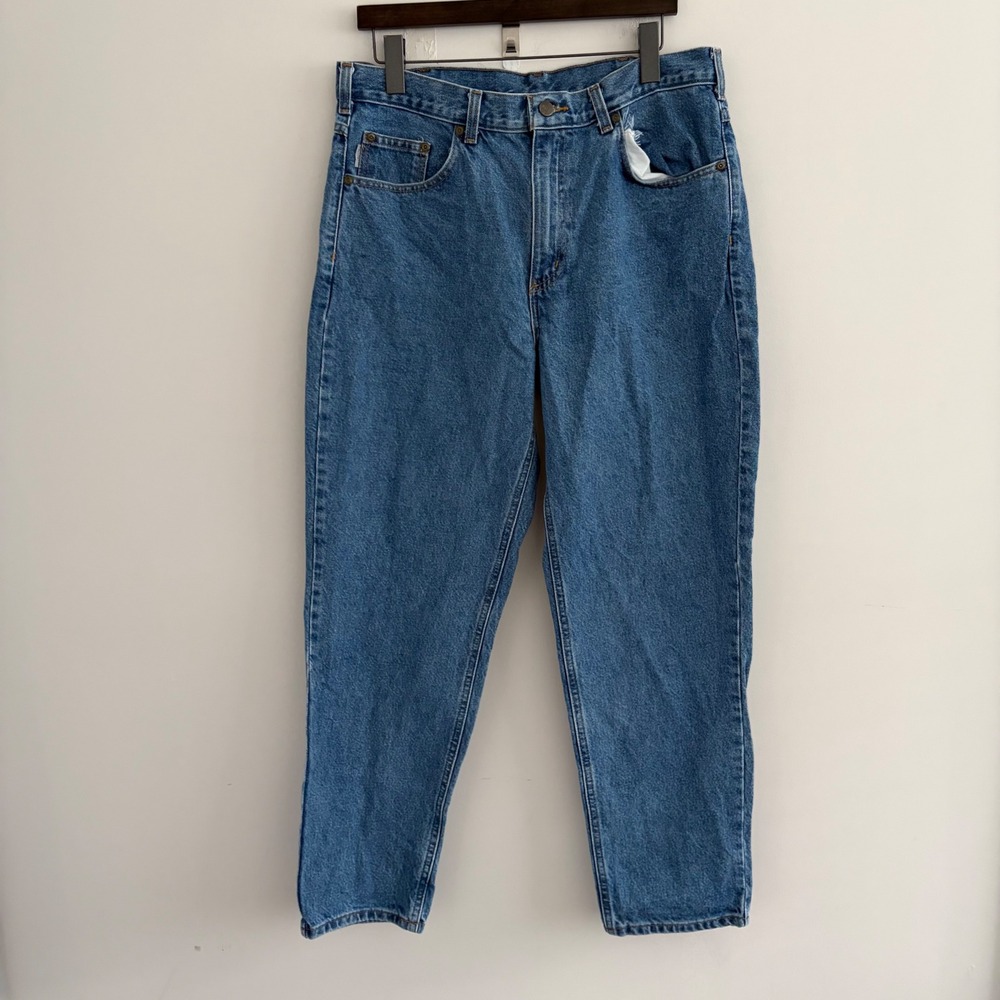 Carhartt B17-STW Relaxed Fit Tapered Leg Jeans Blue Denim 36x30